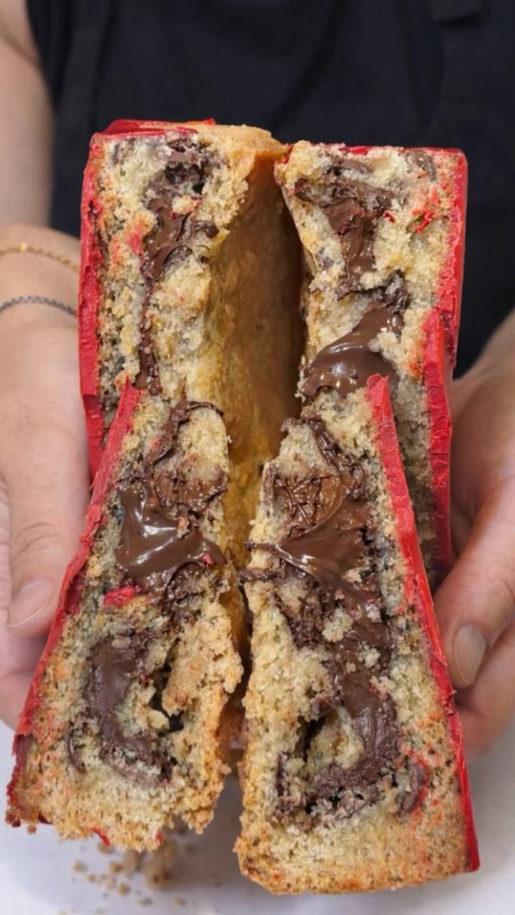 Cuore Red Cookies ripieno di Nutella